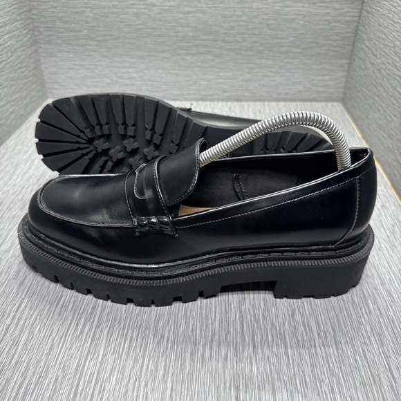 H&M Shoes - Chunky‎ Platform Loafers Black Preppy School Girl Style Women's Size 9 / 40 EU